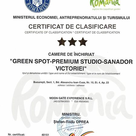 Green Spot - Premium Studio - Sanador Victoriei Bukarest Exterior foto